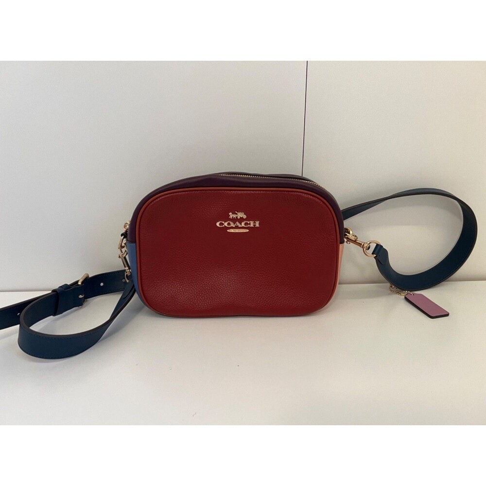 COACH Jamie Camera Bag in Colorblock Leather Crossbody / Shoulder Bag CE647